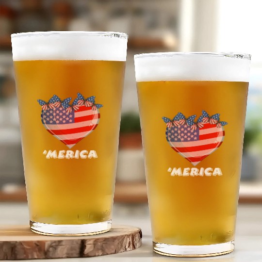 Patriotism Merica Pride US Patriots USA Fan Glass Cups