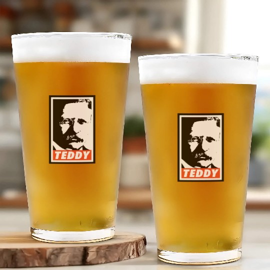 Teddy Roosevelt Glass Cups