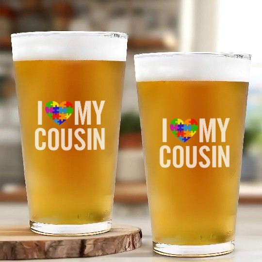 I Love My Cousin Glass Cups