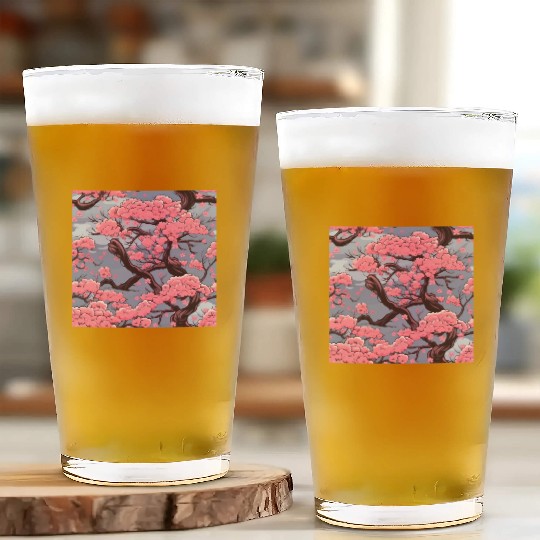 Anime Euphoria: Fantasy Cherry Blossom Dreamscape Glass Cups