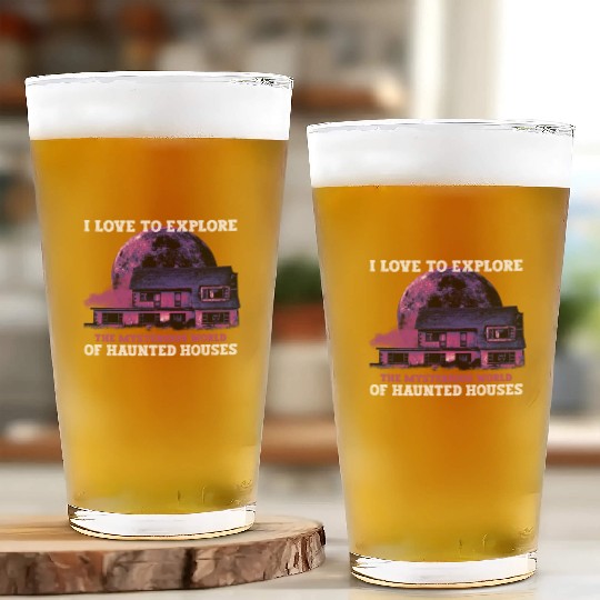 Horror Paranormal Haunted House Spooky Halloween Glass Cups