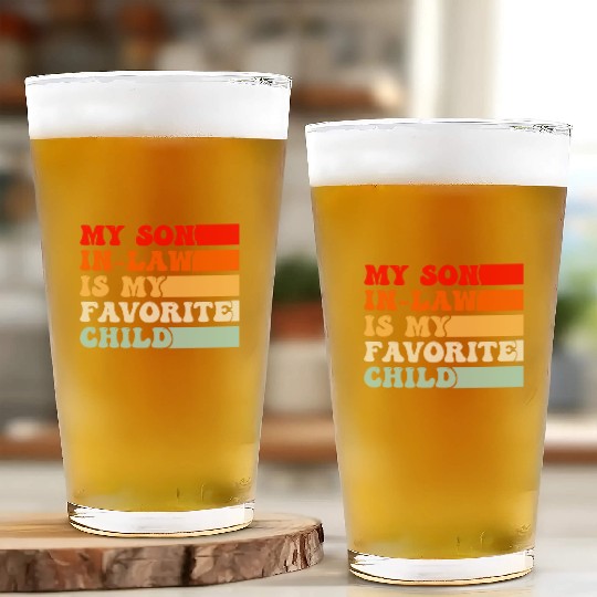 My Son In Law Is My Favorite Child Vintage Glass Cups