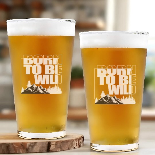 BORN TO BE WILD Glass Cups