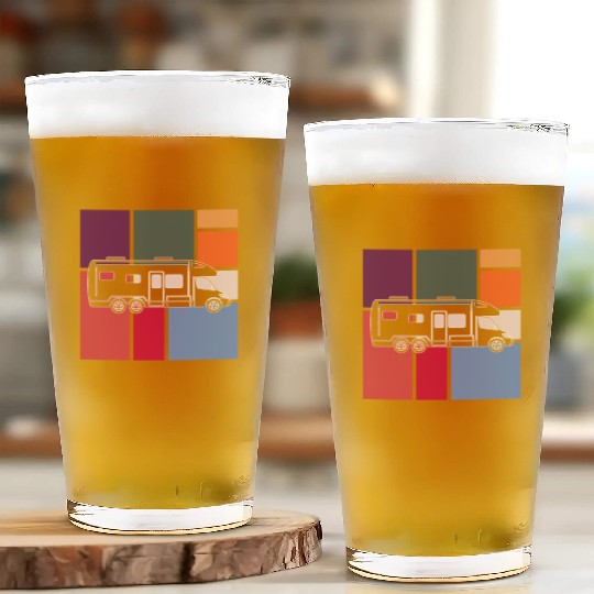 Vintage Camper – Retro Road Trip Glass Cups