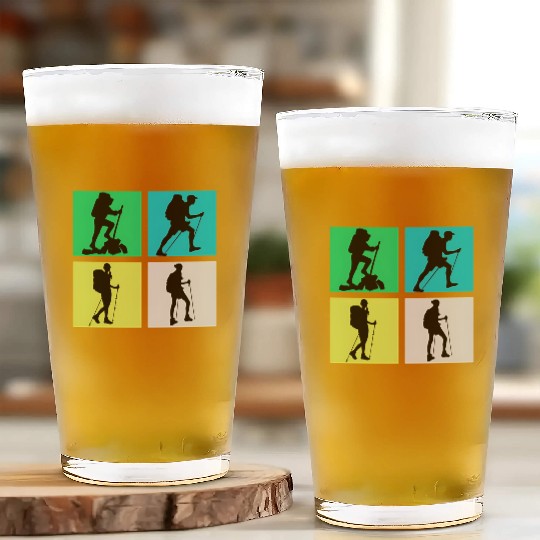 I love hiking , sports hiking lovers gift Glass Cups