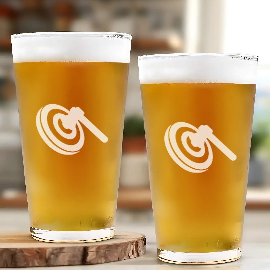 Axe Throwing Bullseye Target Hatchet Tomahawk Glass Cups