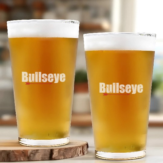 Bullseye Archery Glass Cups