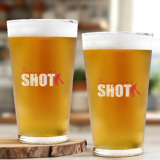 Sweep Shot Cricket Glass Cups