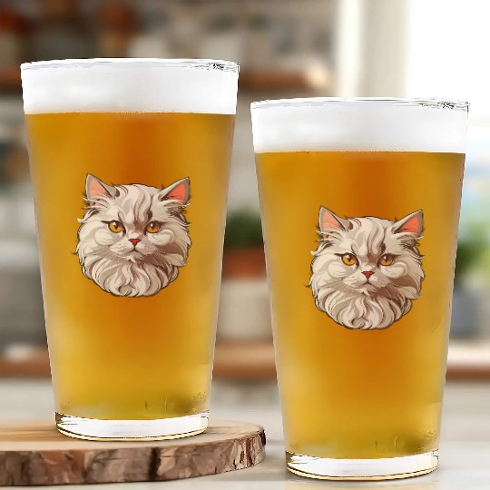 Persian Cat Glass Cups