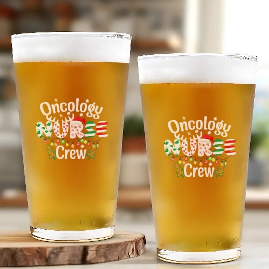 One merry Oncology Nurse Christmas Glass Cups