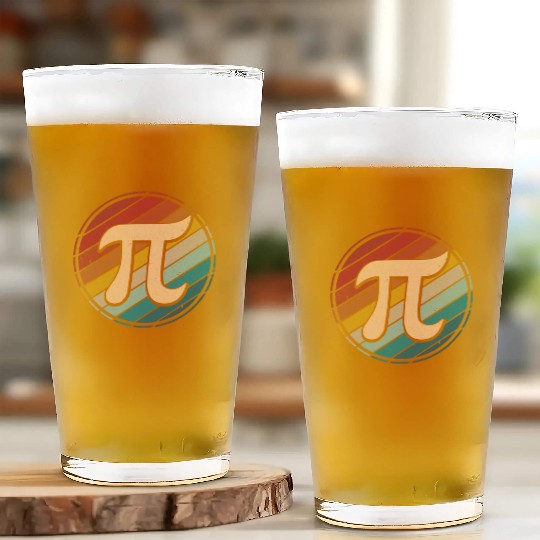 Happy Pi Day Mathematic Math Teacher Vintage Retro Glass Cups