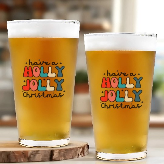 Have a holly jolly Christmas Glass Cups