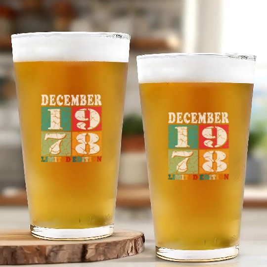 December 1978 Anniversary December 1978 December Glass Cups