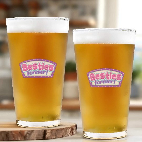 Besties Forever Glass Cups