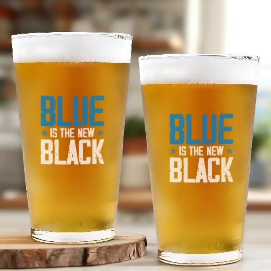 Blue Is The New Black Voting American Voter Vote Glass Cups