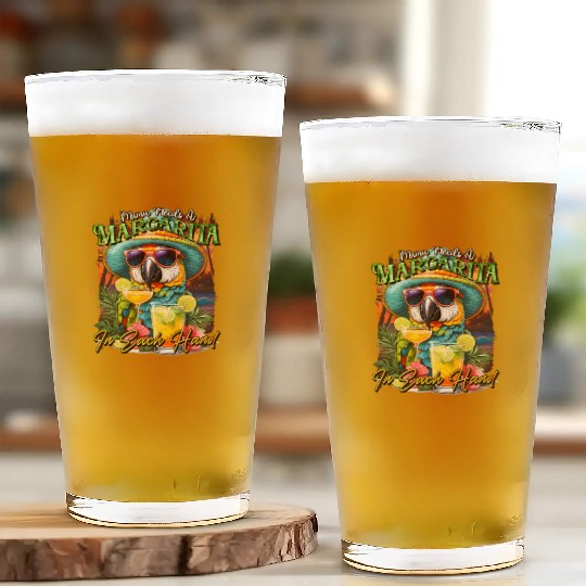 Balanced Diet is A Margarita in Eachs Hands Parrot Glass Cups