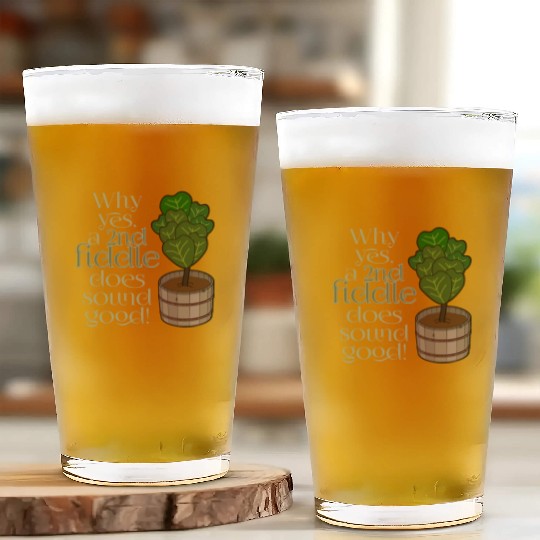 2nd fiddle... leaf fig Glass Cups