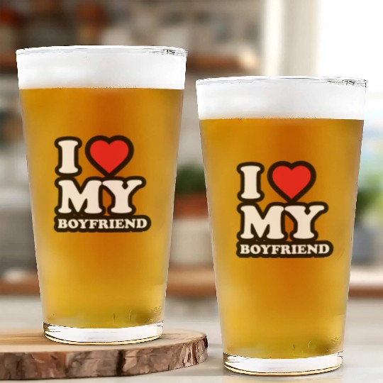 I love my Boyfriend Glass Cups