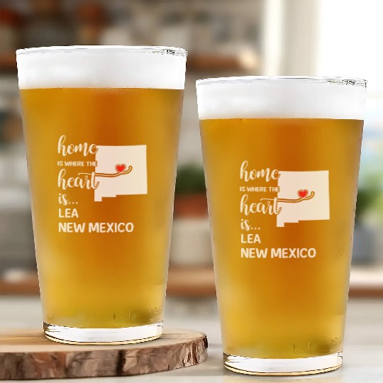 Lea County New Mexico Is Where My Heart Is Gift Glass Cups