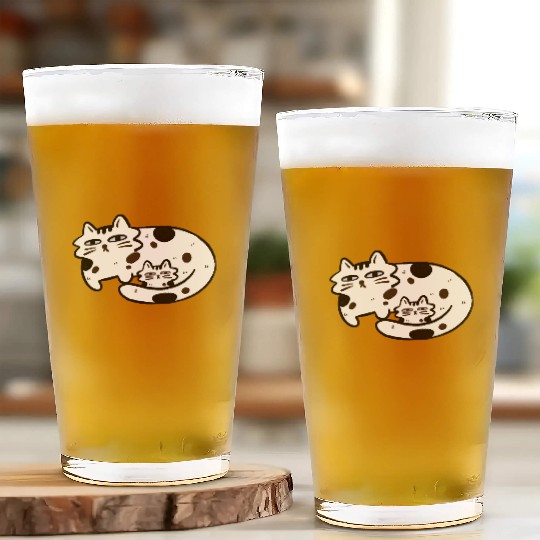 Cat Mom Glass Cups