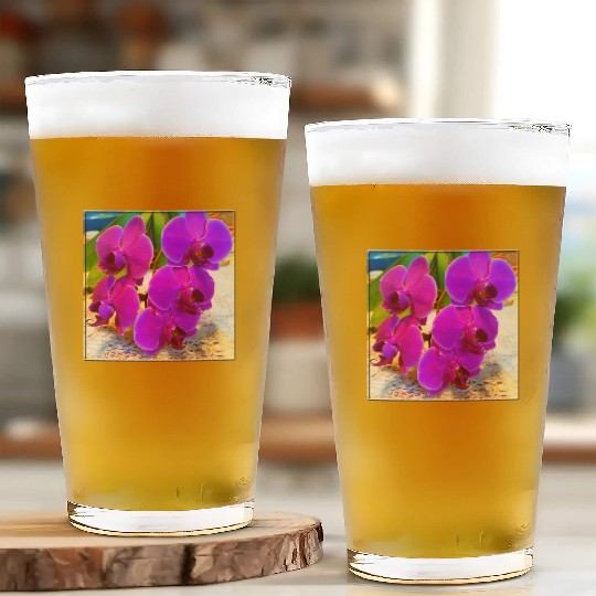 Orchid 2 Glass Cups