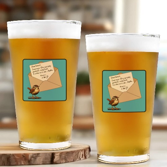 Cute Little Angry Bird Design Glass Cups