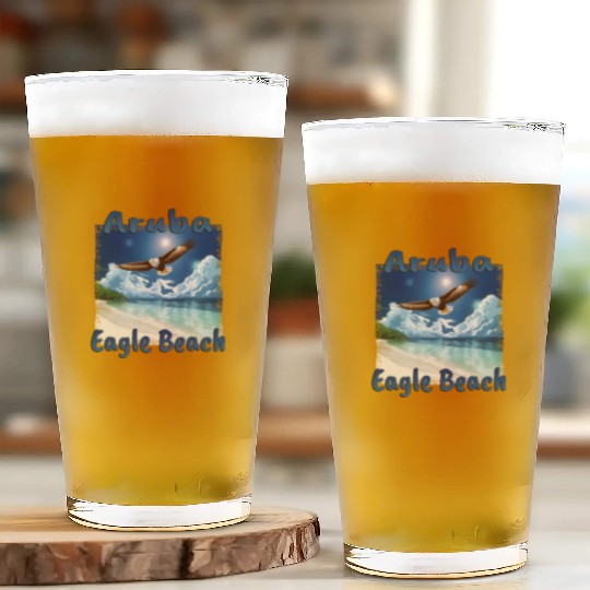 Aruba Eagle Beach Vacation Dream Glass Cups