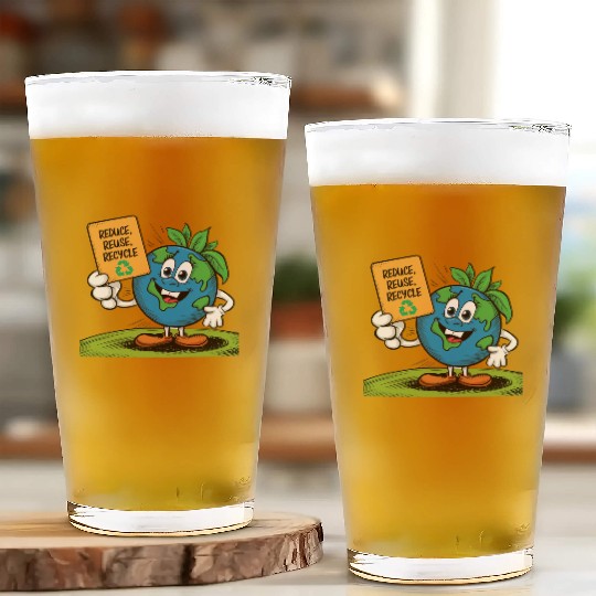 Reduce, Reuse, Recycle Earth day - April 22 Glass Cups