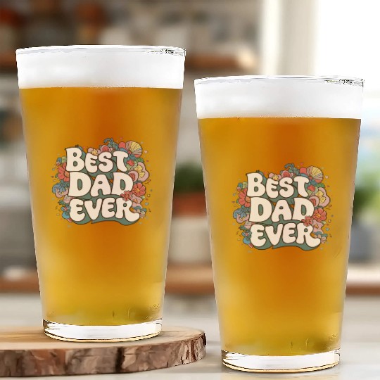 Best DAD Ever Glass Cups