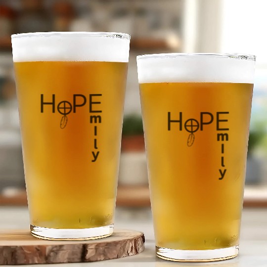 HoPE for Emily Holoprosencephaly Awareness Glass Cups