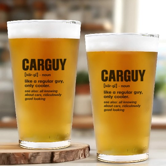 Car Guy Definition Mechanic Auto Racing Car Lovers Glass Cups