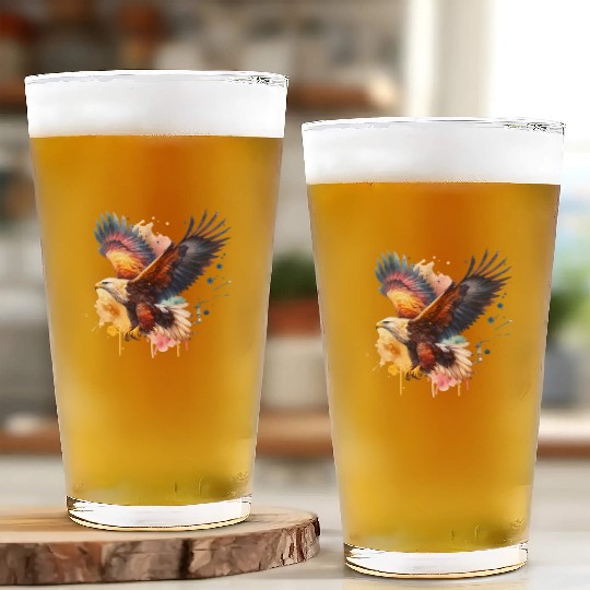 Wedge-tailed Eagle in Flight Glass Cups