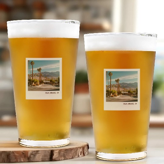 Mono Enterprises "Travels" Palm Springs #3 Glass Cups