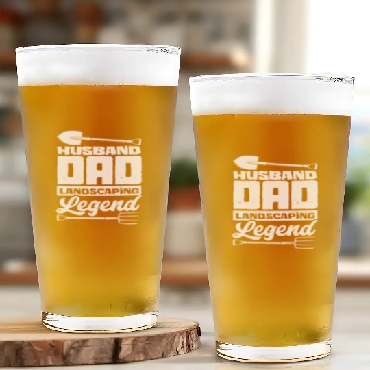 Landscape Gardener Husband Dad Glass Cups