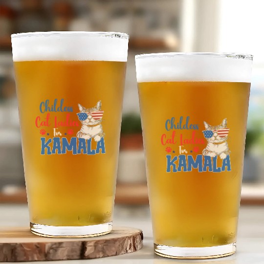 Childess Cat Ladies for Kamala Glass Cups
