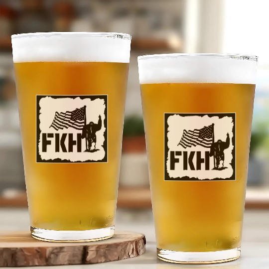 Bigfoot FKH Flag LIKE US ON FACEBOOK # Glass Cups