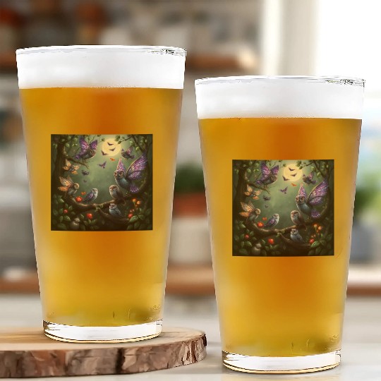 Enchanted Forest Creatures Halloween Ideas Glass Cups