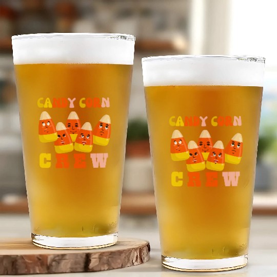 Candy Corn Crew Glass Cups
