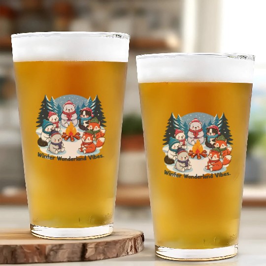 Winter wonderland vibes Glass Cups