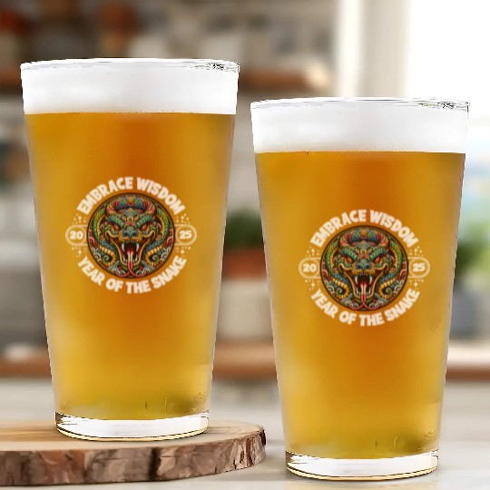 Embrace Wisdom 2025 Year of the Snake Glass Cups