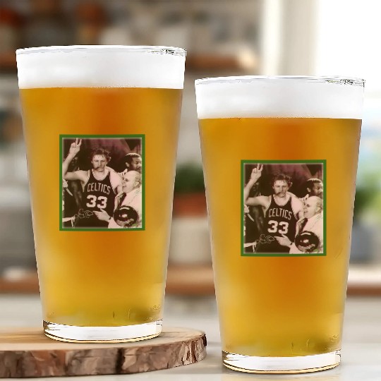 Larry Bird Glass Cups