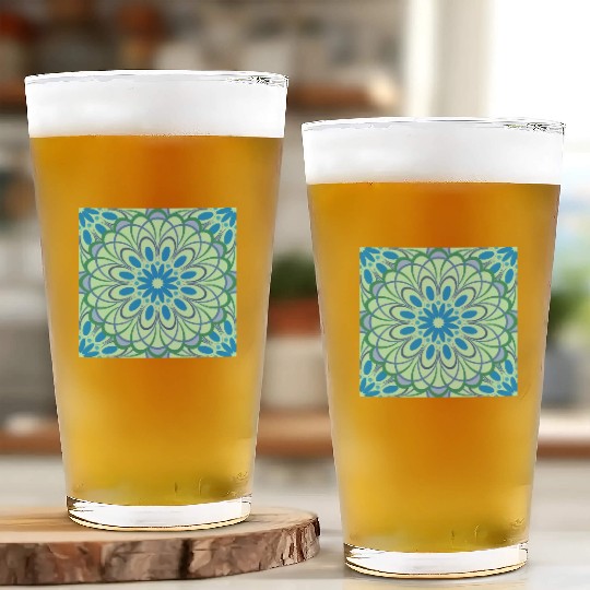 mandala Jade Stained Glass Glass Cups