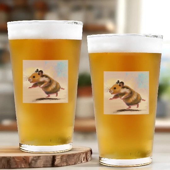 Running away hamster Glass Cups