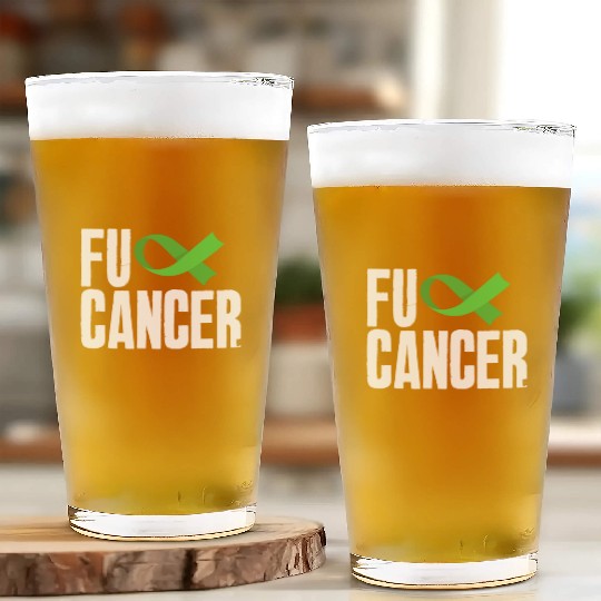 Non-Hodgkin Lymphoma Awareness Fuck Cancer Glass Cups