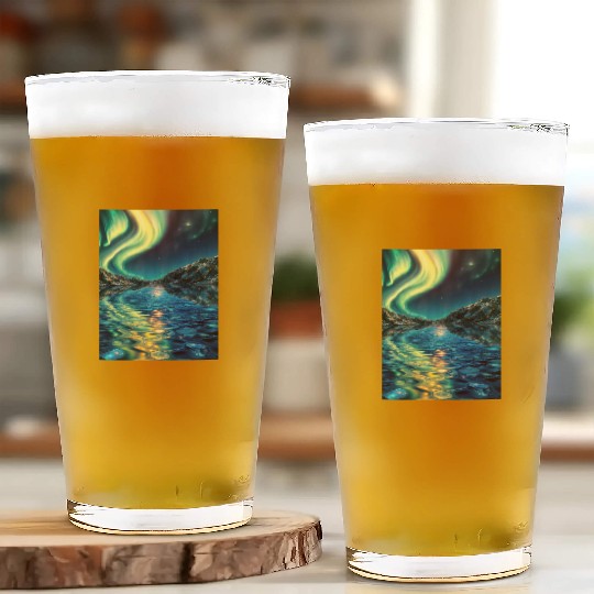 Crystal Lake of Aurora Glass Cups