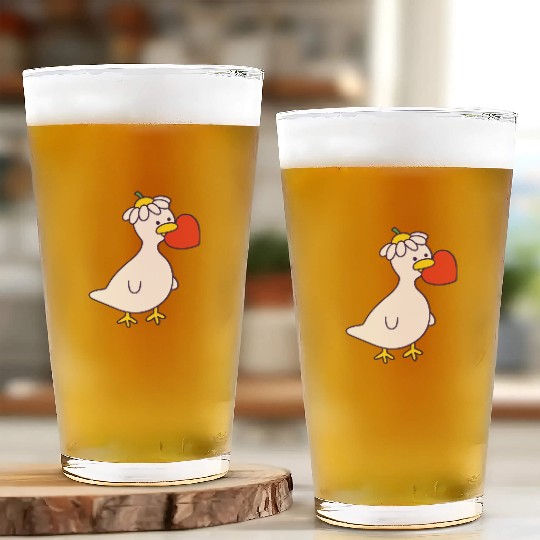 Silly Goose in Love Glass Cups