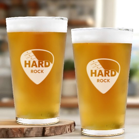 Hard Rock Guitar Pick Glass Cups