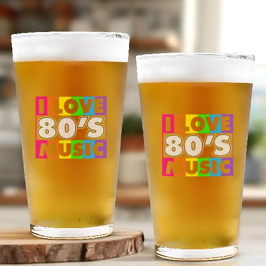 Retro 80s Style design – Perfect for Nostalgia Fa Glass Cups