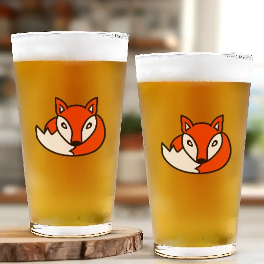 Red Fox Forest Animal Cunning Smart Cute Wild Dog Glass Cups