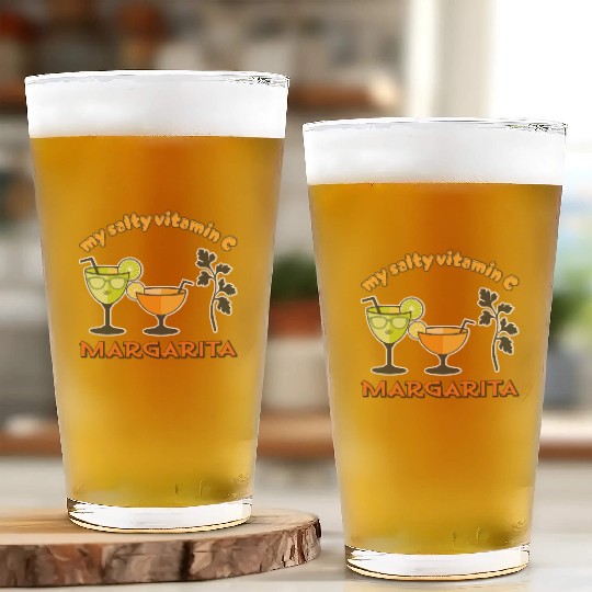 Margarita my salty vitamin C Glass Cups